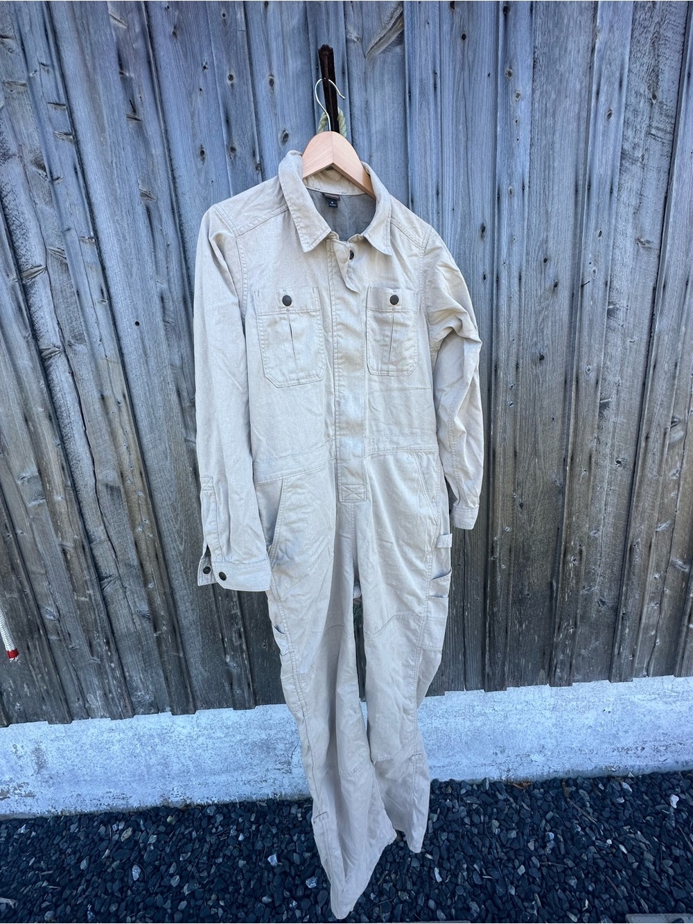 Patagonia Beige Coverall Jumpsuit